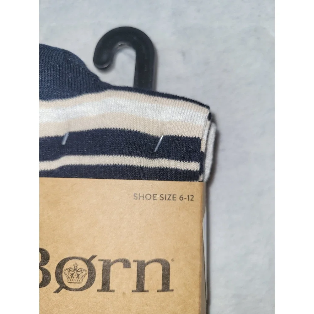 Born 5-Pairs Mens Size 6-12 Casual Crew Socks Cotton Blend Black Tan White Gray